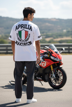 Load image into Gallery viewer, Aprillia white oversized unisex T-shirt
