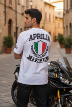 Load image into Gallery viewer, Aprillia white oversized unisex T-shirt

