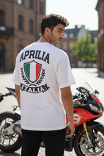 Load image into Gallery viewer, Aprillia white oversized unisex T-shirt
