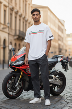 Load image into Gallery viewer, Aprillia white oversized unisex T-shirt
