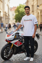 Load image into Gallery viewer, Aprillia white oversized unisex T-shirt
